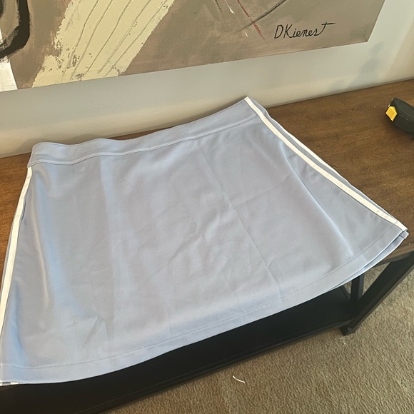 Adidas Sky Blue Skirt with White Accents - Picture 2 of 6